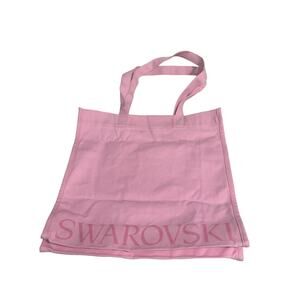 Swarovski Iconic Swan Pink Canvas Tote Bag
